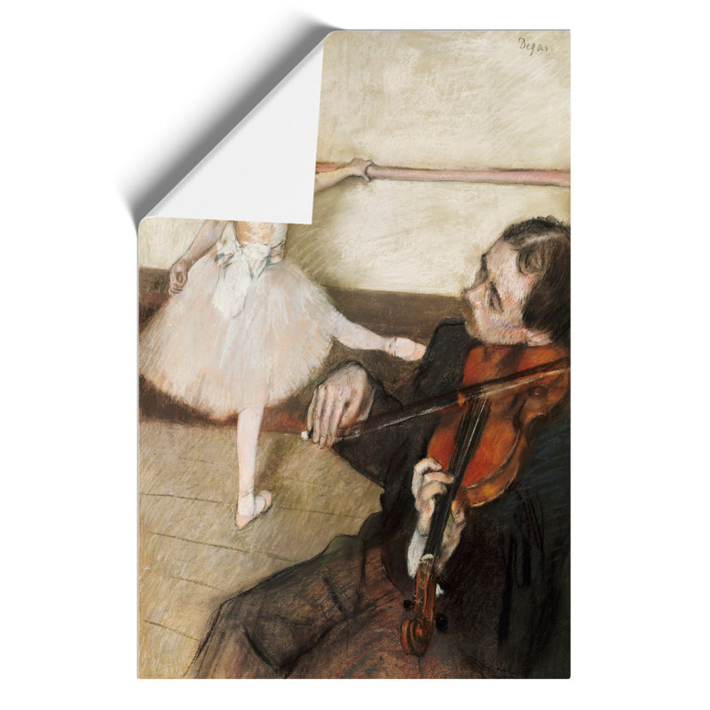 The Dance Lesson by Edgar Degas - Frameless Print, 30cm H x 21cm W x 0.1cm D