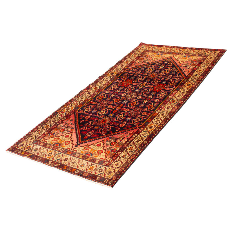 Tapis bleu marine Andelz 4 pi 4 po x 10 pi 0 po