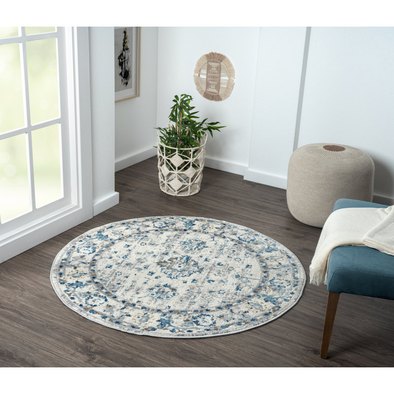 Helen beige Rug, Round 120cm