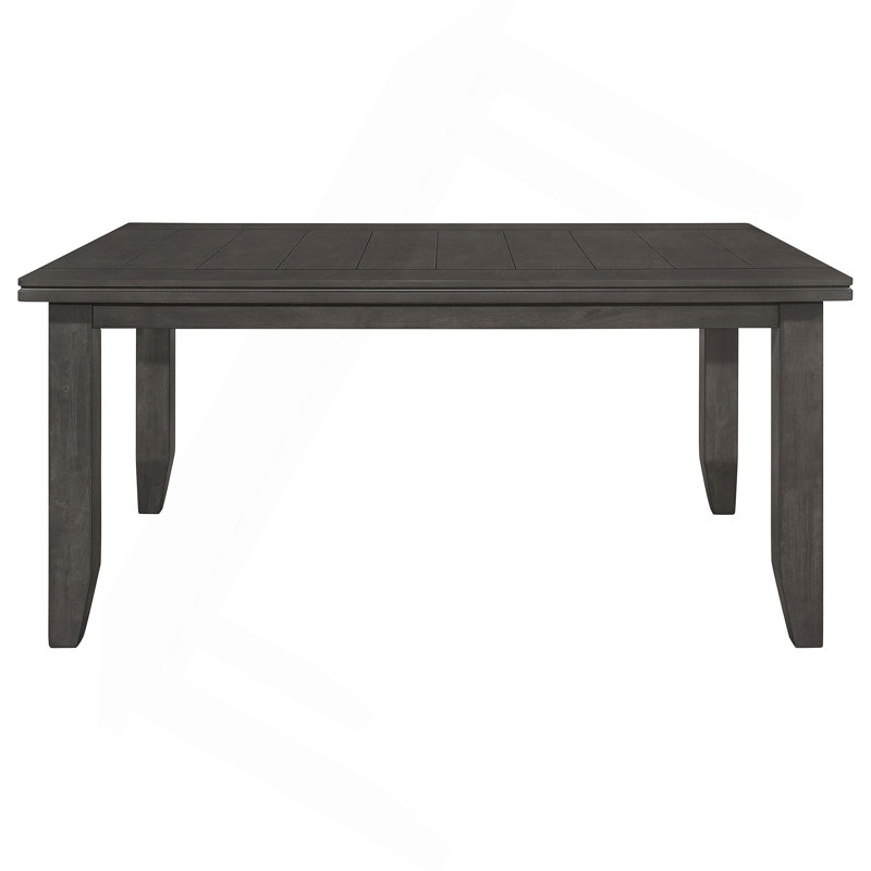 Dexter Dark Grey Rectangular Plank Top Dining Table