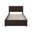 Lit plateforme double en bois massif avec lit gigogne Abbie par Harriet Bee-1027927780
