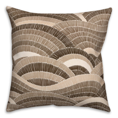 Abstract Outdoor Reversible Throw Pillow