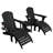 Dalson 5-Piece Plastic Adirondack Chair Set with Side Table and Ottomans-95981046