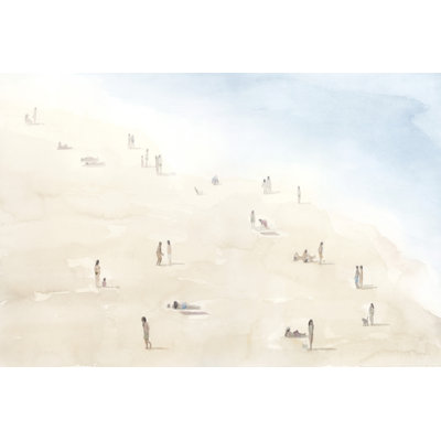 «Beach Goers III» par Grace Popp - peinture sur toile tendue