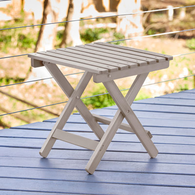  Grandview Assembled Folding Square Outdoor Side Table