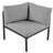 Ensemble de conversation modulaire d'extérieur moderne avec ensemble de conversation et coussins de patio-381915298