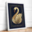 Gilded Swan Art Deco - Framed Print-1376209004-1376208993