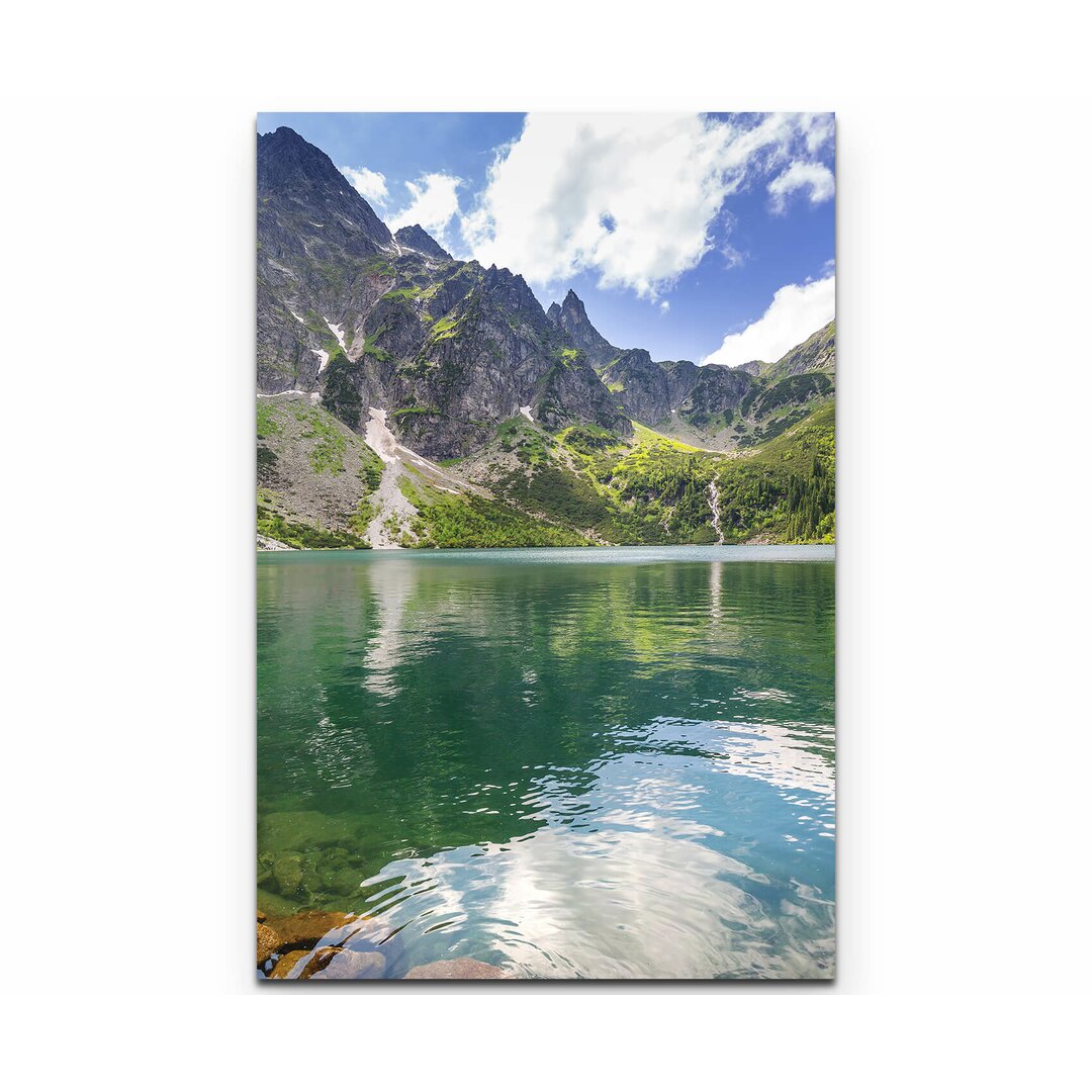 Leinwandbild Tatra-Gebirge mit Spiegelung im Bergsee