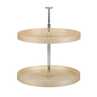 Banded Wood Full Circle Lazy Susan