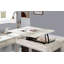 Bureau d'ordinateur transitionnel blanc antique