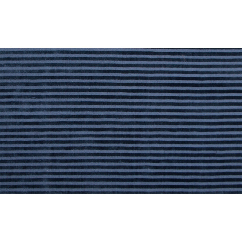 Wool Striped Area Rug, Rectangle 9' x 12'
