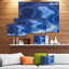 Corwin «Blue Agate Stone Design», impression abstraite-35105580-35105587