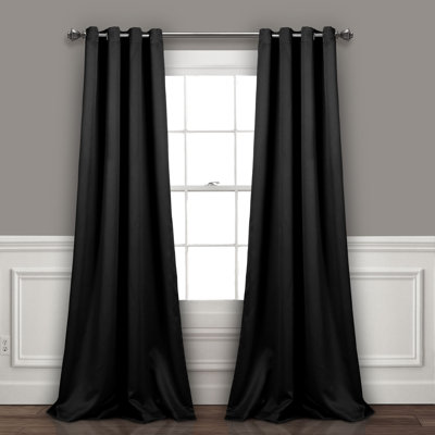 Lush Decor Insulated Grommet Room Darkening Curtain Panels Pair Drapes (Set of 2)