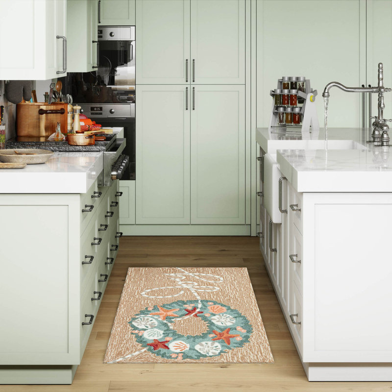 Tapis de cuisine intérieur / extérieur Jonetta, Rectangle 1.67' X 2.5'