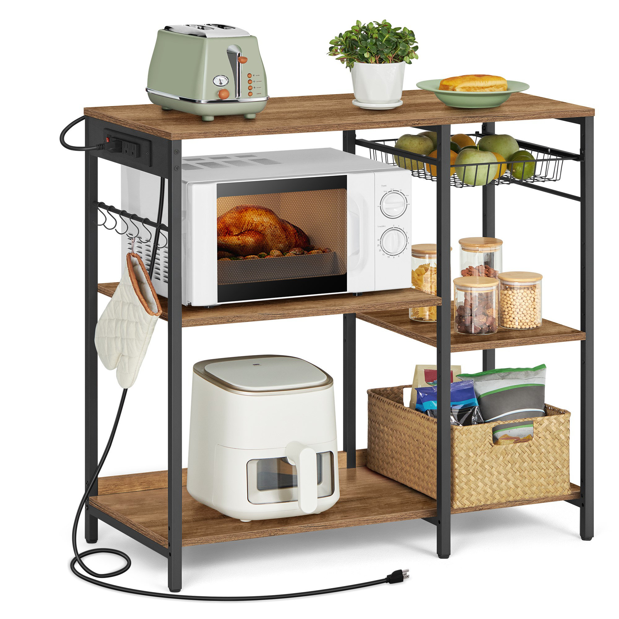 17 Stories Milburn Kitchen Cart | Wayfair