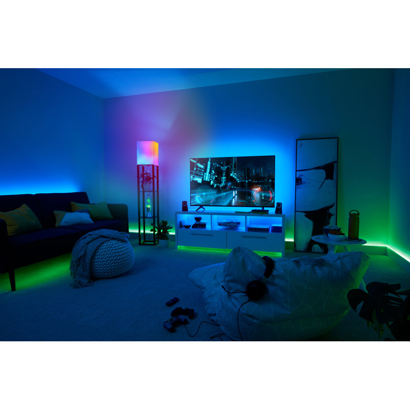 GE Cync Dynamic Effects Smart Light Strip with Music Sync, 16ft + Power Supply