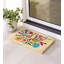 Otomi Mexican Peacock Coir Doormat