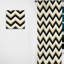 Monochromatique Chevron Motion I - Rideau à chevrons - Rideau à chevrons obscurcissant - 1 panneaux-107562980