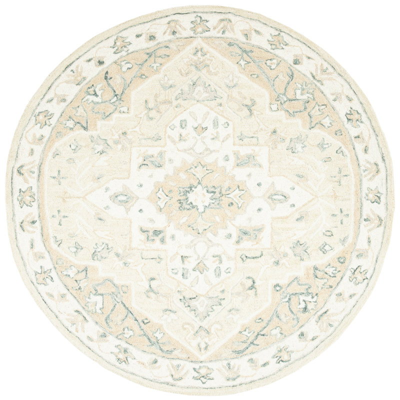 Dalewood Hand-Tufted Wool and Cotton Rug, Round 9'