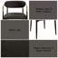 Chaise d'appoint en chenille et finition