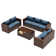Azoriah Wicker 7 - Person Outdoor Seating Group with Storage
