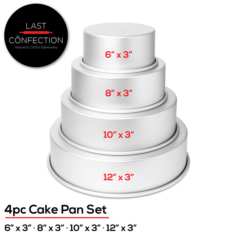 Last Confection 4 Piece Non-Stick Aluminum Bakeware Set