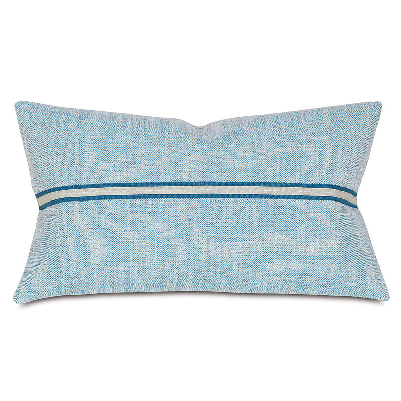 Draper Feathers Lumbar Pillow Cover & Insert, Lake