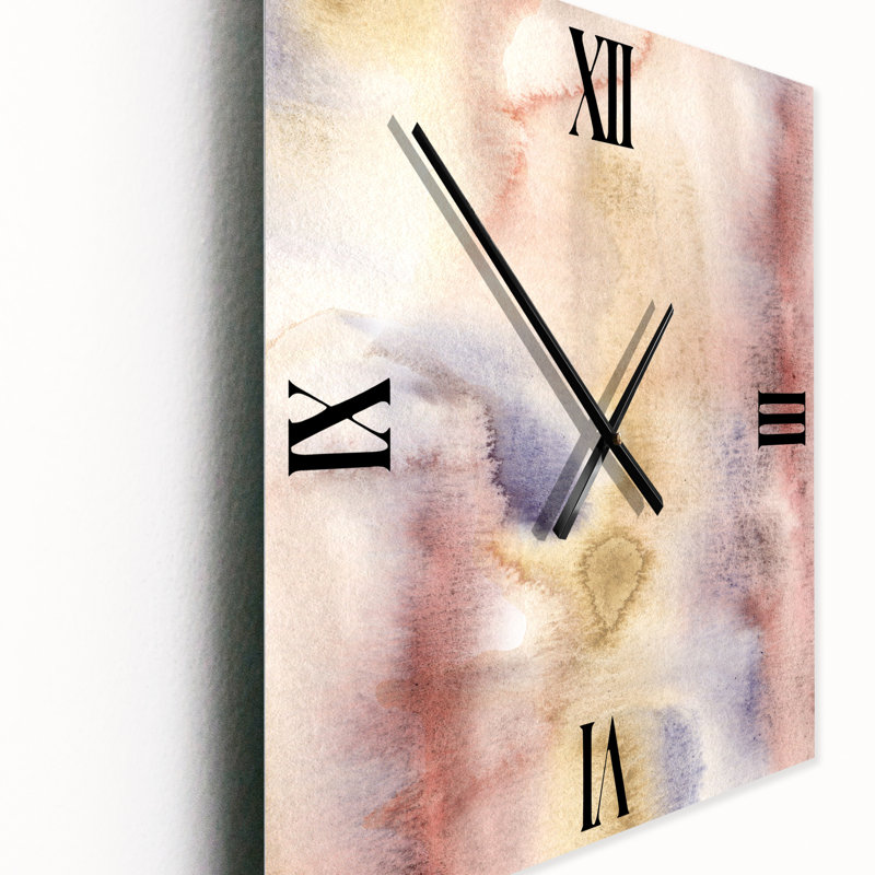Horloge murale pastel, Moyen
