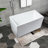 43.3'' x 27.5'' Soaking Acrylic Bathtub