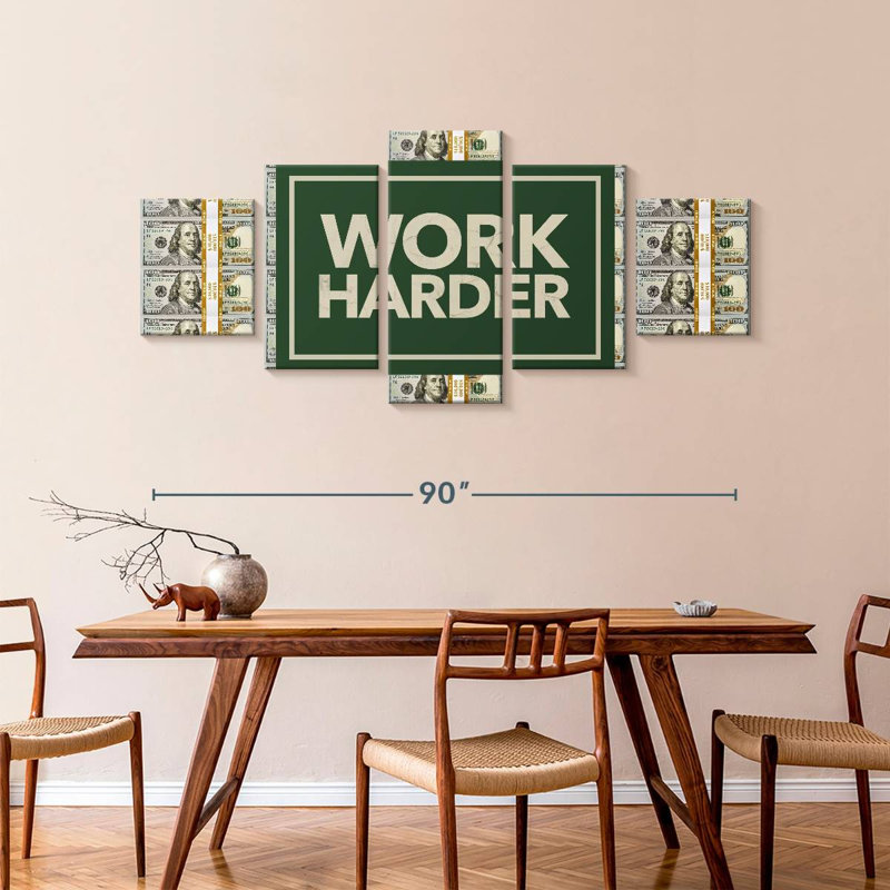 Work Harder, 42" H x 92" W
