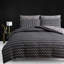 Luxury Double Brushed Microfiber Reversible Duvet Cover Set with Zipper Closure and Corner Ties-122580117