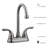 Eden Double Handle Kitchen Faucet-10311147