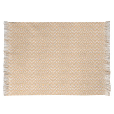 Tapis beige à motif art déco alternatif Mcguigan