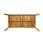 Ensemble de salle à manger en bois d'acacia de 5, ensemble de mobilier de salle à manger avec 1 table et 4 chaises