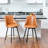 Culloden 26" 360° Swivel Upholstery PU Leather Counter Height Bar Stools for Kitchen Bar-1626599017