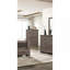 Finition naturelle en bois frappant de la commode 1 pièce avec tiroirs en chêne gris rustique / finition brune