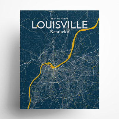 «Louisville City Map», impression