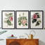 Mélange de fleurs roses I - impression encadrée sur mesure de qualité supérieure mate - 3 pièces-44061800-44061782