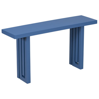 Unique Oak Veneer Console Table with Stylish Side Design for Entryway, Hallway & Living Room by Skunk Pro