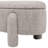 49" Oval Fully Upholstered Storage Bench,  Boucle