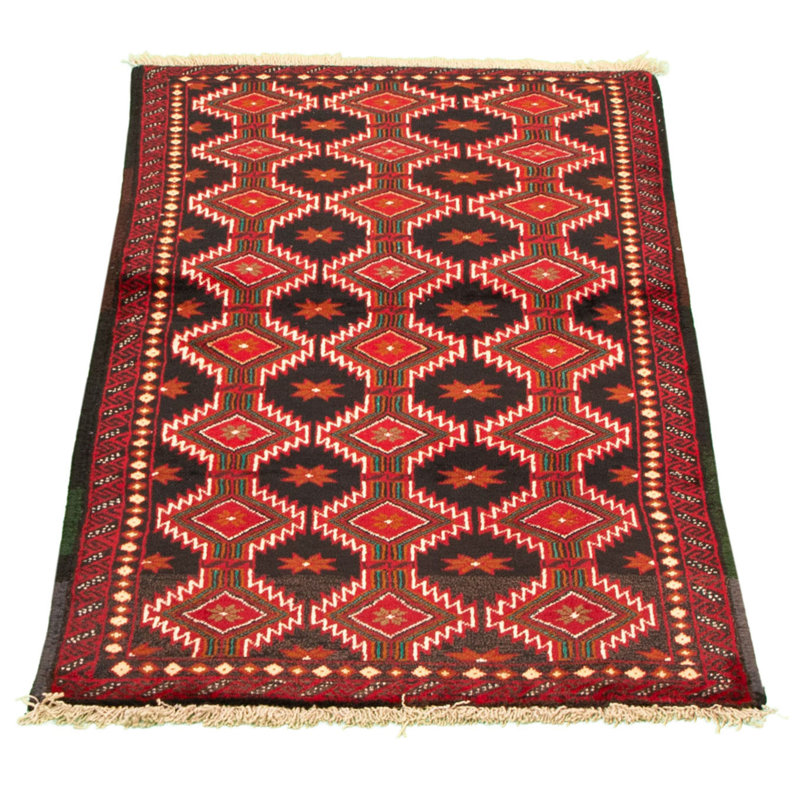 noué à la main en Tapis décoratif laine de conception unique 3 pi x 6 pi Bertjan New Age