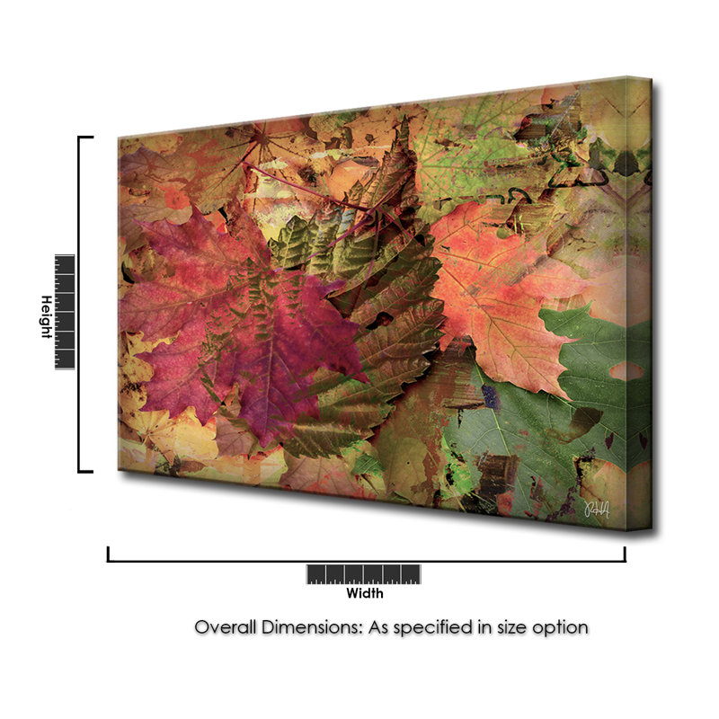 «Fall Ink XXV» par Tristan Scott - impression sur toile tendue, H 16 po x l 24 po x 1,5 po