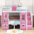 Hai Wood Bunk Bed 2 Drawer with Built-in-Desk by Harriet Bee-1201728184-1201728190