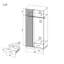 Luong 2 Door Manufactured Wood Wardrobe