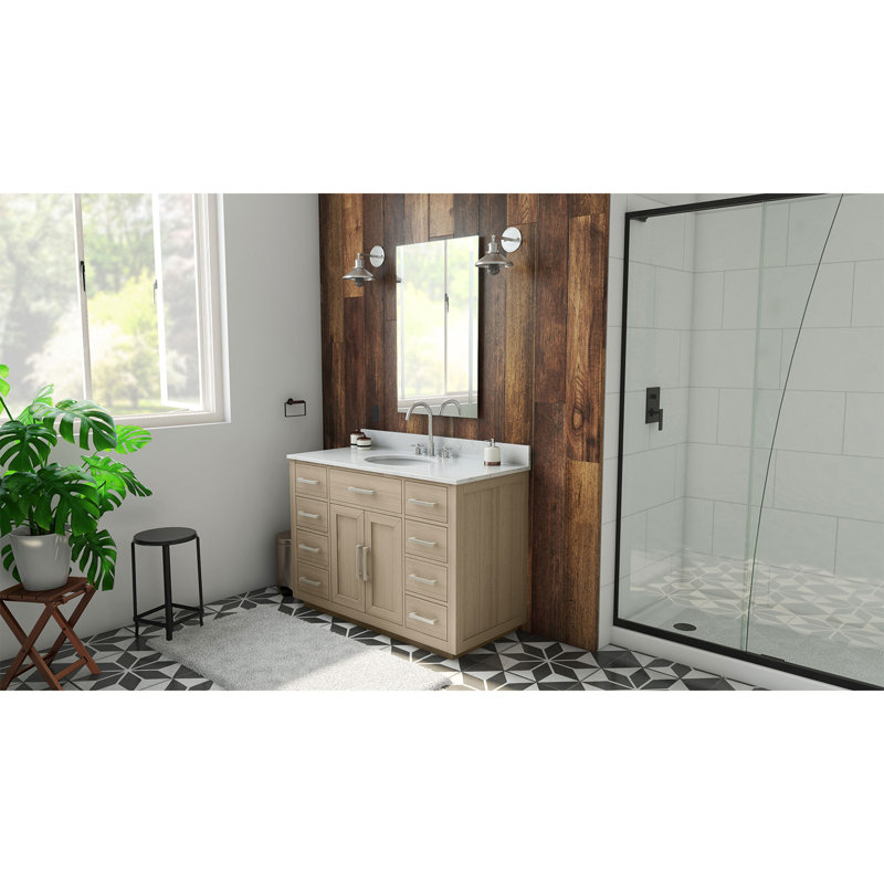 Dexterity 48" Single Bathroom Vanity Set, Light Sage