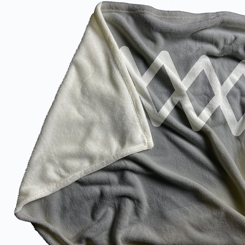 Elzo Plain Weave / Muslin Throw Blanket, Grey
