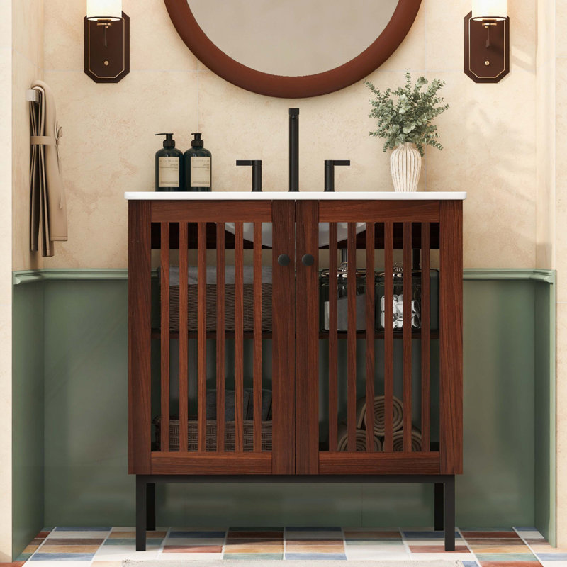 Bathroom Vanity with Ceramic Sink