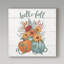 «Fall Fun II - Gray and Blue Pumpkin» par Janelle Penner, impression sur toile tendue-33415751