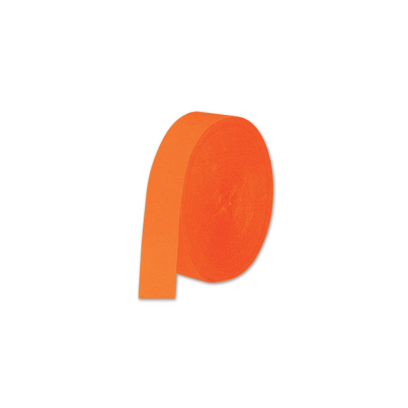 Ensemble de 12 banderoles en crêpe de Noël FR, Orange