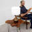 Grid Metal Circular Table Lamp